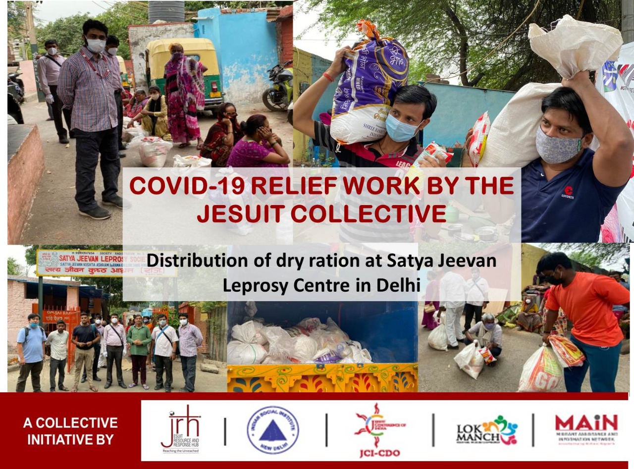 COVID relief work at Satya Jeevan Leprosy Centre